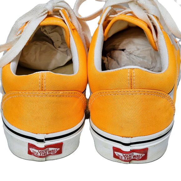 🍊 Vans Neon Orange Old Skool Sneakers – Unique Color, Clean & Classic, W9/M7.5 - Picture 5 of 12